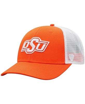 Men's Top of the World Orange, White Oklahoma State Cowboys Trucker Snapback Hat