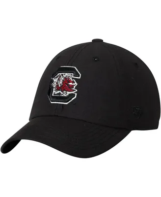 Men's Top of the World Black South Carolina Gamecocks Primary Logo Staple Adjustable Hat