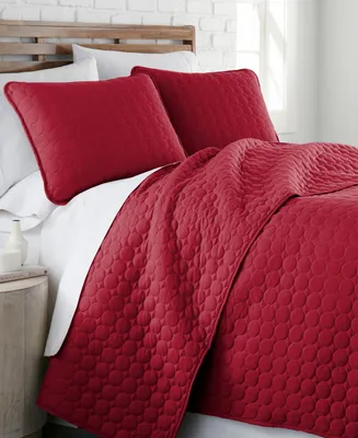 Southshore Fine Linens Ultra-Soft Lightweight Embroidered 3-Pc. Quilt Set, King/California King