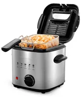 Ovente Electric Deep Fryer with Removable Basket - Silver