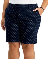 Tommy Hilfiger Plus Size Hollywood Dot-Print Shorts