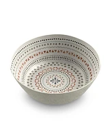 TarHong 7.5" Desert Mandala 6-Piece Low Bowl Set, 42 oz