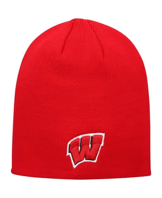 Men's Top of The World Red Wisconsin Badgers Ezdozit Knit Beanie