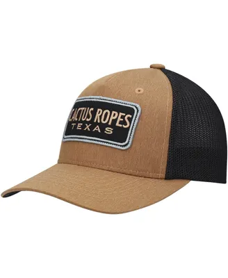 Big Boys Hooey Tan, Black Cactus Ropes Trucker Flex Hat