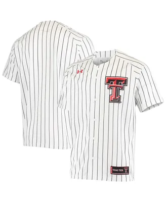 Men's Under Armour White Texas Tech Red Raiders Replica Performance Baseball Jersey