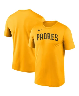 Men's Nike Gold San Diego Padres Wordmark Legend T-shirt