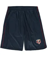 Men's Majestic Navy Minnesota Twins Big and Tall Mesh Shorts