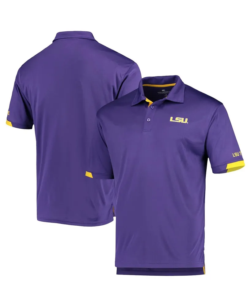 Men's Colosseum Purple Lsu Tigers Santry Polo Shirt