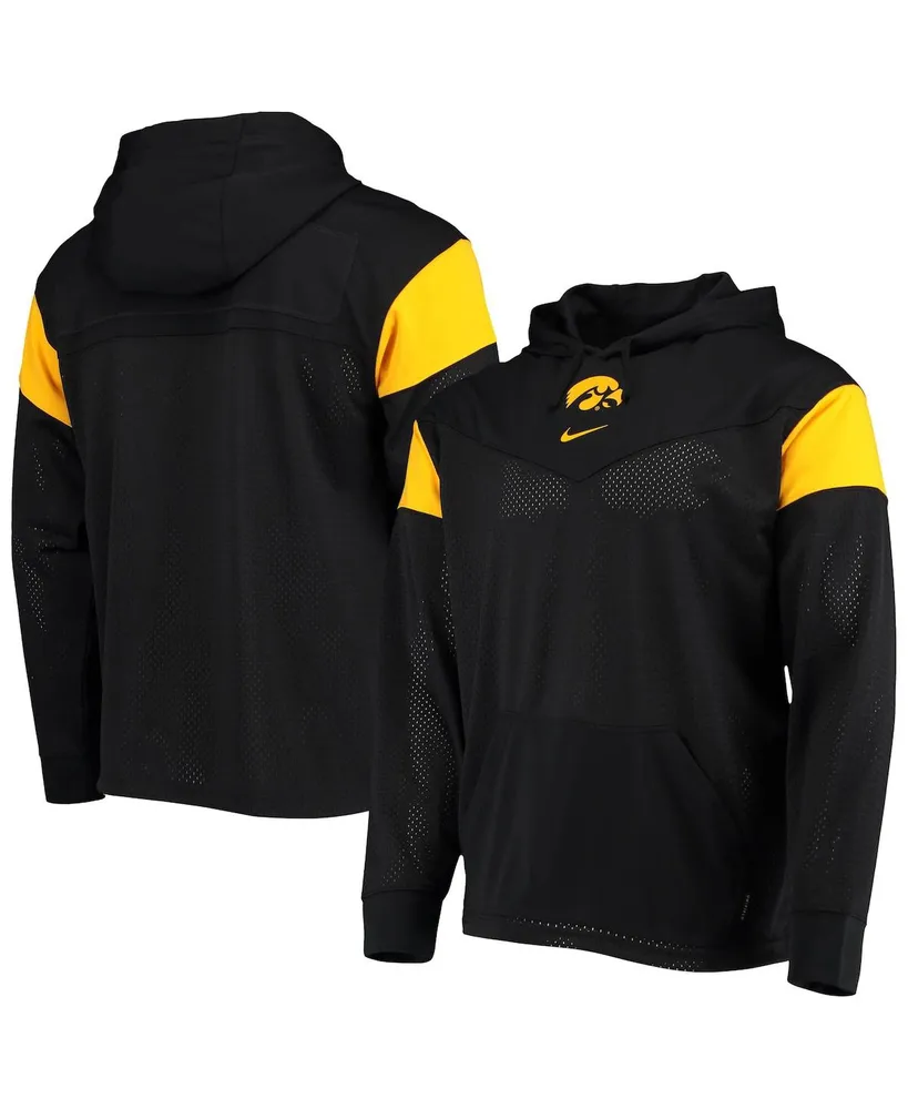 Men's Nike Black Iowa Hawkeyes Sideline Jersey Pullover Hoodie