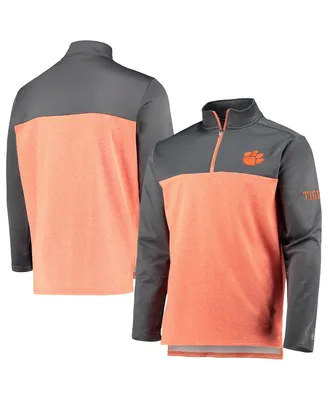 Men's Champion Orange Clemson Tigers Gameday Quarter-Zip Jacket