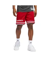 Men's adidas Red Louisville Cardinals Reverse Retro Basketball Shorts