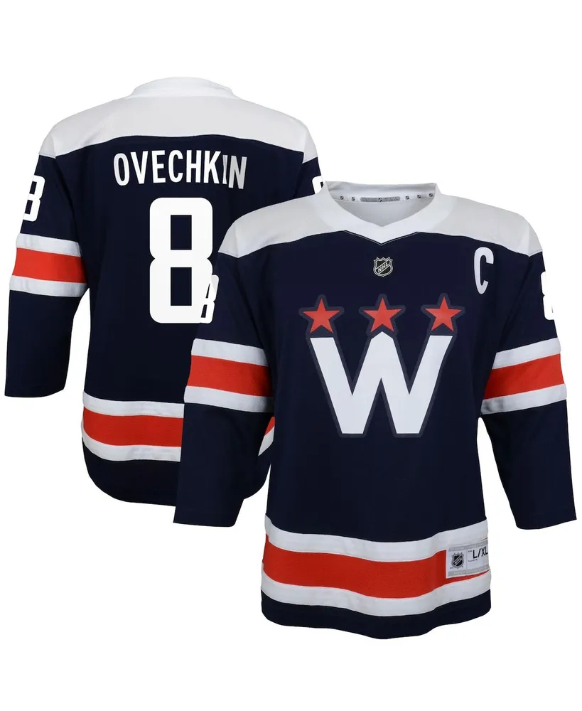 Big Boys Alexander Ovechkin Navy Washington Capitals 2020/21 Alternate Replica Player Jersey