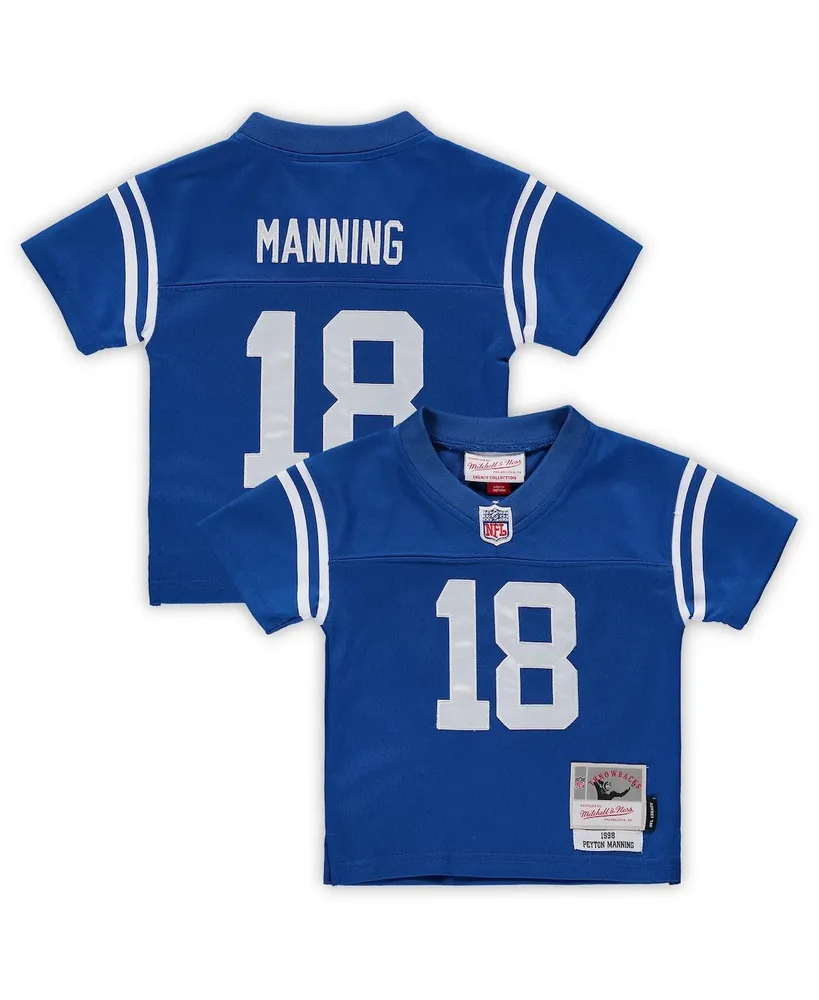 Infant Boys and Girls Mitchell & Ness Peyton Manning Royal Indianapolis Colts 1998 Retired Legacy Jersey