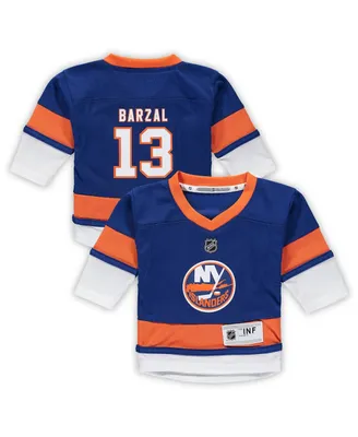 Infant Boys and Girls Mathew Barzal Royal New York Islanders Home Replica Player Jersey