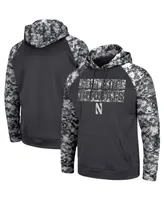Men's Colosseum Charcoal Northwestern Wildcats Oht Military-Inspired Appreciation Digital Camo Pullover Hoodie