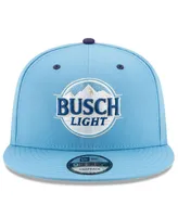 Men's New Era Light Blue Kevin Harvick Busch Light 9Fifty Snapback Adjustable Hat