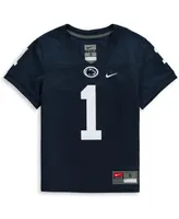 Preschool Boys and Girls Nike #1 Navy Penn State Nittany Lions Team Replica Football Jersey