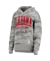 Women's Pressbox Camo Alabama Crimson Tide Lorenzo Pullover Hoodie