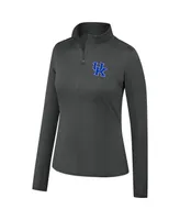 Women's Top of the World Heathered Charcoal Kentucky Wildcats Olympus Half-Zip Jacket