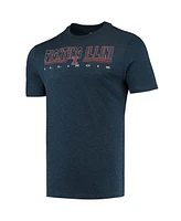 Men's Concepts Sport Heathered Charcoal, Navy Illinois Fighting Illini Meter T-shirt and Pants Sleep Set