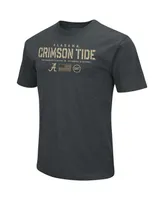 Men's Colosseum Heathered Black Alabama Crimson Tide Oht Military-Inspired Appreciation Flag 2.0 T-shirt