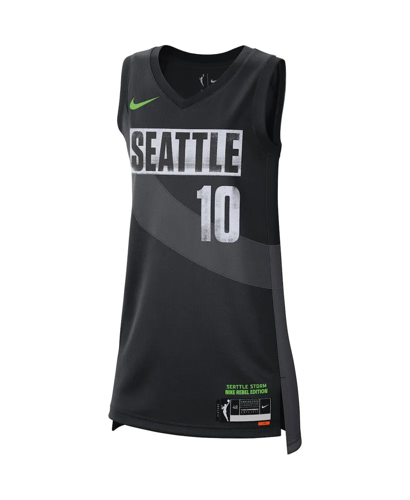 Women's Nike Sue Bird Black Seattle Storm Rebel Edition Jersey