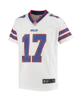 Big Boys Nike Josh Allen White Buffalo Bills Game Player Jersey