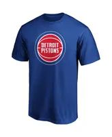 Men's Fanatics Blue Detroit Pistons Primary Team Logo T-shirt