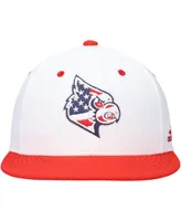 Men's Adidas White Louisville Cardinals On-Field Baseball Fitted Hat