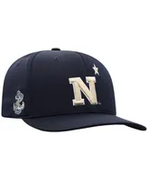 Men's Top of The World Navy Navy Midshipmen Reflex Logo Flex Hat