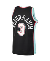 Men's Mitchell & Ness Shareef Abdur-Rahim Black Vancouver Grizzlies 2000-2001 Hardwood Classics Swingman Jersey