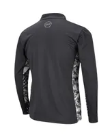 Men's Colosseum Charcoal Maryland Terrapins Oht Military-Inspired Appreciation Digi Camo Quarter-Zip Jacket