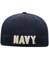 Men's Top of The World Navy Navy Midshipmen Reflex Logo Flex Hat