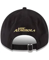 Men's New Era Black Aric Almirola Enzyme Washed 9Twenty Adjustable Hat
