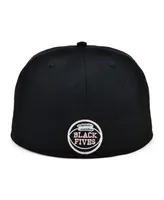 Men's Physical Culture Black Second Story Morrys Fives Fitted Hat