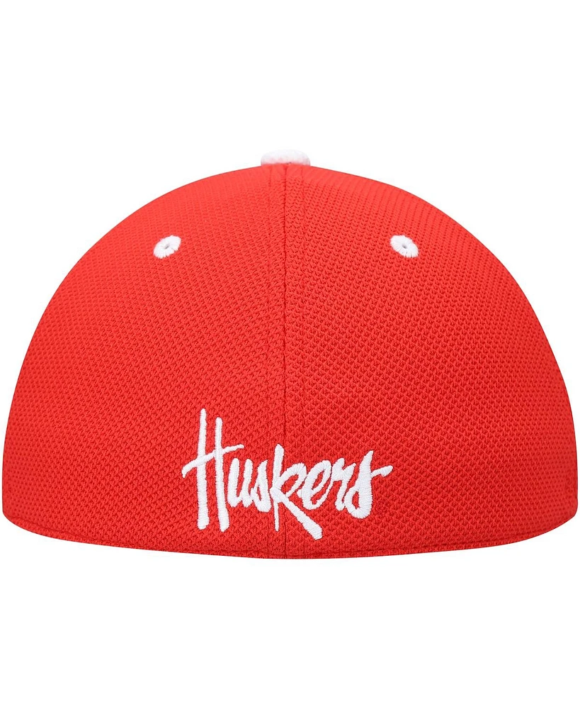 Men's adidas Scarlet Nebraska Huskers On-Field Baseball Fitted Hat