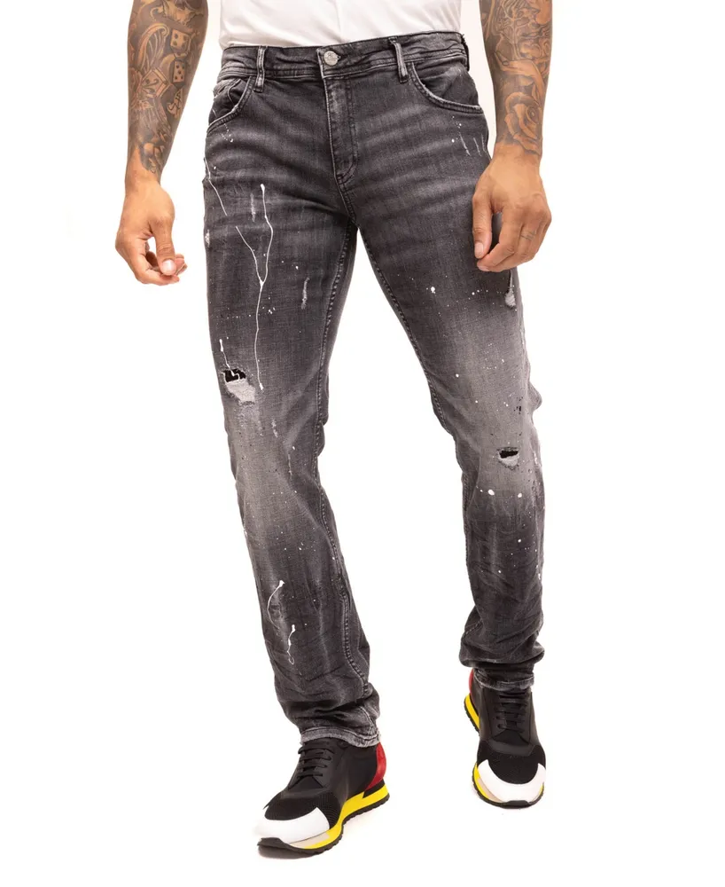 Sleek Tapered Jeans - Dark Blue – Ron Tomson