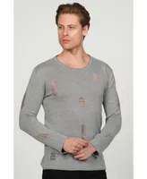 Ron Tomson Men's Modern Distorted Sweater