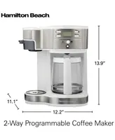 Hamilton Beach 2-Way Programmable Single Serve & 12-Cup Coffee Maker