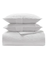 Vera Wang Abstract Crinkle 3-Pc. Comforter Set