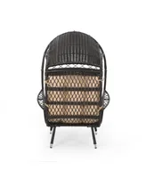 Malia Outdoor Standing Basket Chair with Cushion