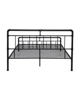 Mowry Minimal Industrial Queen Bed Frame