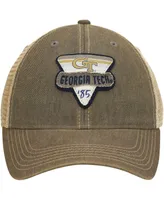 Men's Gray Georgia Tech Yellow Jackets Legacy Point Old Favorite Trucker Snapback Hat