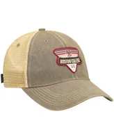 Men's Gray Boston College Eagles Legacy Point Old Favorite Trucker Snapback Hat