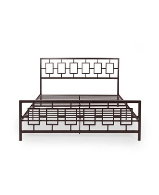 Claudia Modern Iron Bed Frame, King