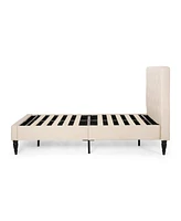 Atterbury Contemporary Upholstered Bed Platform, Twin