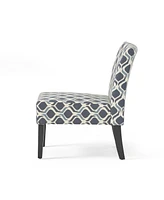 Kassi Contemporary Fabric Slipper Accent Chair