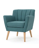 Merel Mid Century Modern Fabric Club Chair