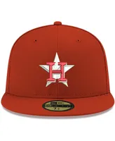 Men's New Era Red Houston Astros Logo White 59FIFTY Fitted Hat