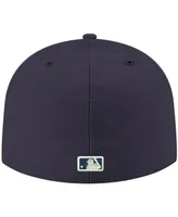 Men's New Era Navy Arizona Diamondbacks Logo White 59FIFTY Fitted Hat